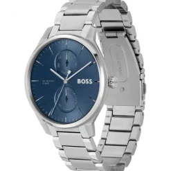 BOSS Tyler 43mm Blue Dial Multifunction Steel Case Watch