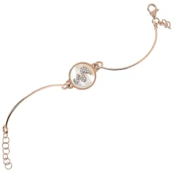 Bronzallure Alba Collection Cubic Zirconia Snake Mother of Pearl Ladies Bracelet
