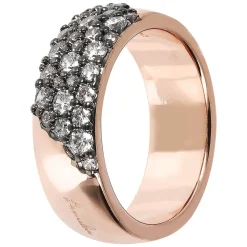 Bronzallure Aurora Cubic Zirconia Rose Gold Ladies Ring