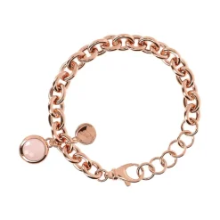 Bronzallure Briolette Stone Charm Bracelet