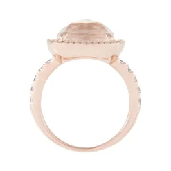 Bronzallure 18ct Rose Gold Plated Quartz Dress Ring