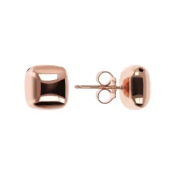Bronzallure 18ct Rose Gold Plated Stud Earrings