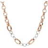 Bronzallure Cubic Zirconia Interlocking Chain Necklace