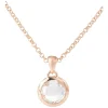 Bronzallure Round Crystal Pendant