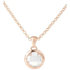 Bronzallure Round Crystal Pendant