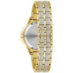 Bulova Crystal Octava 34mm Crystal Dial & Bracelet Yellow Gold Watch