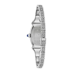 Bulova Heritage Miss America Limited Edition 18.3mm Silver Dial Blue Hands Steel Bracelet Watch
