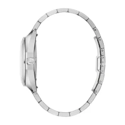Bulova Jet Star Limited Edition 40mm Silver Dial Steel Bracelet & Blue Leather Strap Watch