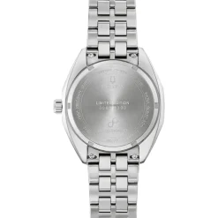 Bulova Jet Star Limited Edition 40mm Silver Dial Steel Bracelet & Blue Leather Strap Watch