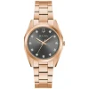 Bulova Ladies' Classic Grey Dial Diamond Rose Gold PVD Watch