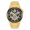 Bulova Maquina 46mm Classic Yellow Gold Bracelet Watch