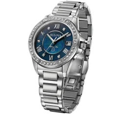 Bulova Marine Star Diamond 32mm Blue Dial Watch