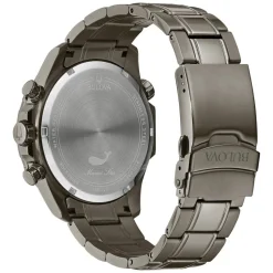 Bulova Marine Star 43mm Red Dial Grey Bracelet Watch