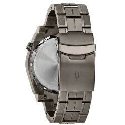 Bulova Precisionist 46.5mm Steel Case Black Dial Watch