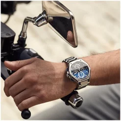 Bulova Precisionist X Chronograph 45mm Blue Dial Bracelet Watch