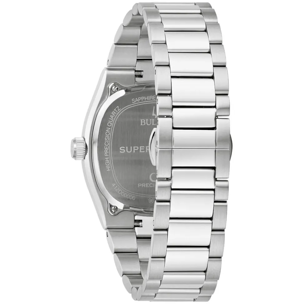 Bulova Super Seville 38mm Blue Dial Steel Bracelet Watch