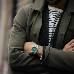 Bulova Super Seville 38mm Green Dial Steel Bracelet Watch