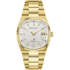 Bulova Super Seville 38mm Silver Dial Yellow Gold PVD Steel Bracelet Watch