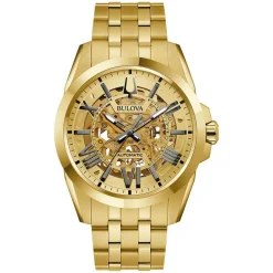 Bulova Sutton Automatic 43mm Gold-Yellow Bracelet Watch