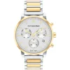 Calvin Klein Architectural 42mm White Dial Steel & Yellow Gold Bracelet Watch