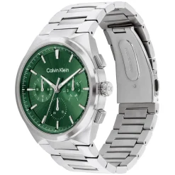 Calvin Klein Distinguish 44mm Green Dial Steel Bracelet Watch
