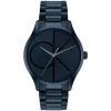 Calvin Klein Iconic 40mm Dark Blue Monogramed Dial Blue Bracelet Watch