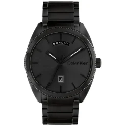 Calvin Klein 42mm Black Dial Steel Bracelet Watch