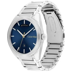 Calvin Klein 42mm Blue Dial Steel Bracelet Watch