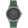 Calvin Klein Reset 42mm Grey Dial Green Rubber Strap Watch