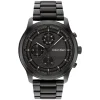 Calvin Klein Timeless 44mm Chronograph Black Plated Steel Bracelet Watch