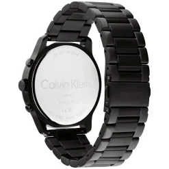 Calvin Klein Timeless 44mm Chronograph Black Plated Steel Bracelet Watch
