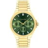 Calvin Klein Vibrancy 38mm Green Dial Gold Plated Steel Bracelet Watch