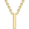 9 Carat Yellow Gold Petite Initial I Necklet