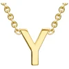 9 Carat Yellow Gold Petite Initial Y Necklet