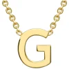 9 Carat Yellow Gold Petite Initial G Necklet