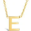 9 Carat Yellow Gold Petite Initial E Necklet