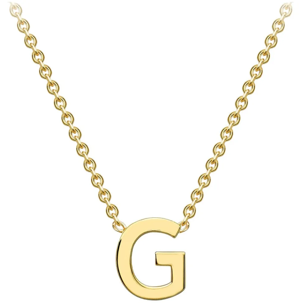 9 Carat Yellow Gold Petite Initial G Necklet