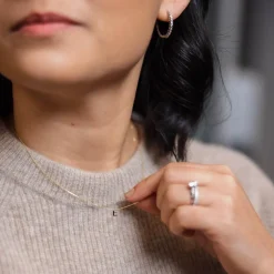 9 Carat Yellow Gold Petite Initial N Necklet