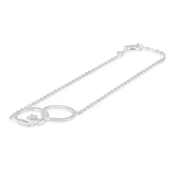 Celtic Claddagh Sterling Silver Interlocking Bracelet