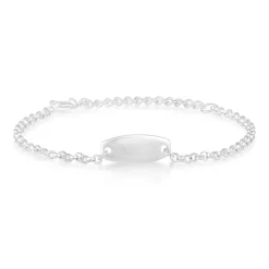 Children's Sterling Silver Identity Bracelet