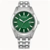 Citizen Eco Drive Peyten 41mm Green Dial Steel Bracelet Watch
