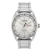 Citizen Eco Drive Silver Dial Stainless Steel Bracelet 42mm Mens Watch