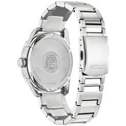 Citizen Eco Drive Silver Dial Stainless Steel Bracelet 42mm Mens Watch