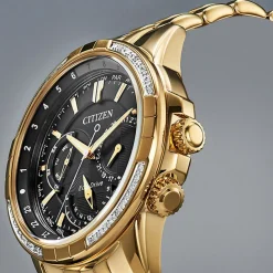 Citizen Eco-Drive Calendrier Diamond 44mm Men's Watch