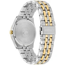 Citizen Eco-Drive Corso blue dial two-tone bracelet watch