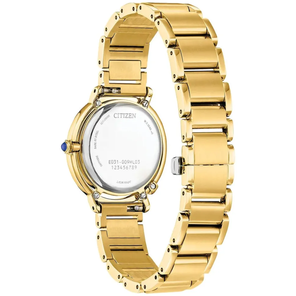 Citizen Eco-Drive L Arcly 31mm MOP Dial Gold-Toned Steel Bracelet Watch