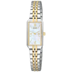 Citizen Eco-Drive ladies' mother of pearl dial two-tone bracelet watch