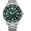 Citizen Eco-Drive Sport 45mm Green Dial Steel Bracelet Watch