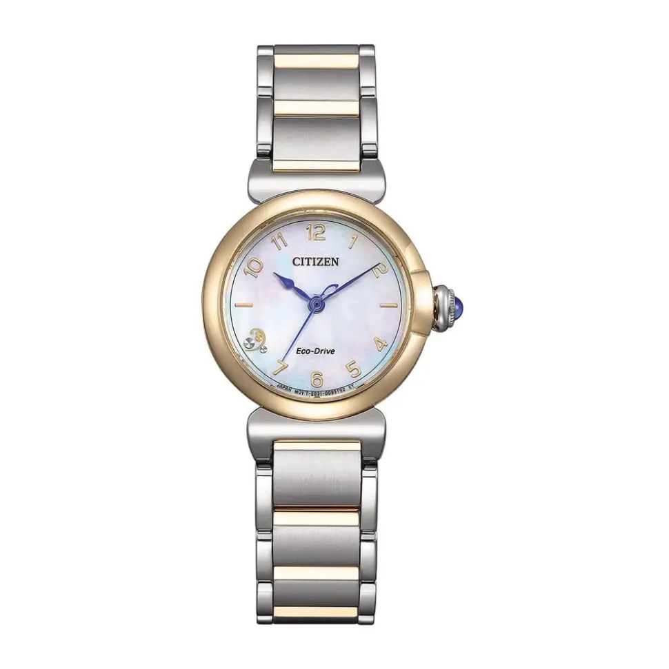 Citizen L Mae 26mm Mother of Pearl Dial Two Tone Stainless Steel Bracelet Watch