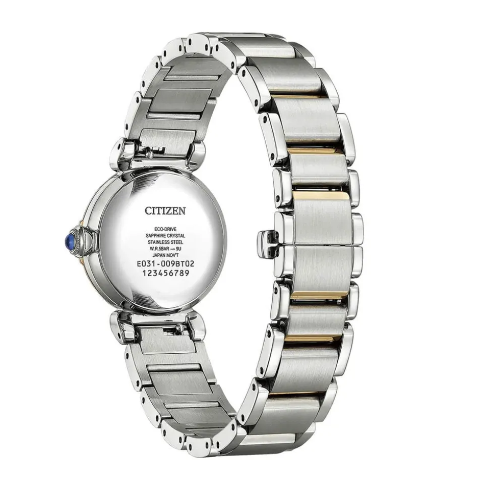 Citizen L Mae 26mm Mother of Pearl Dial Two Tone Stainless Steel Bracelet Watch